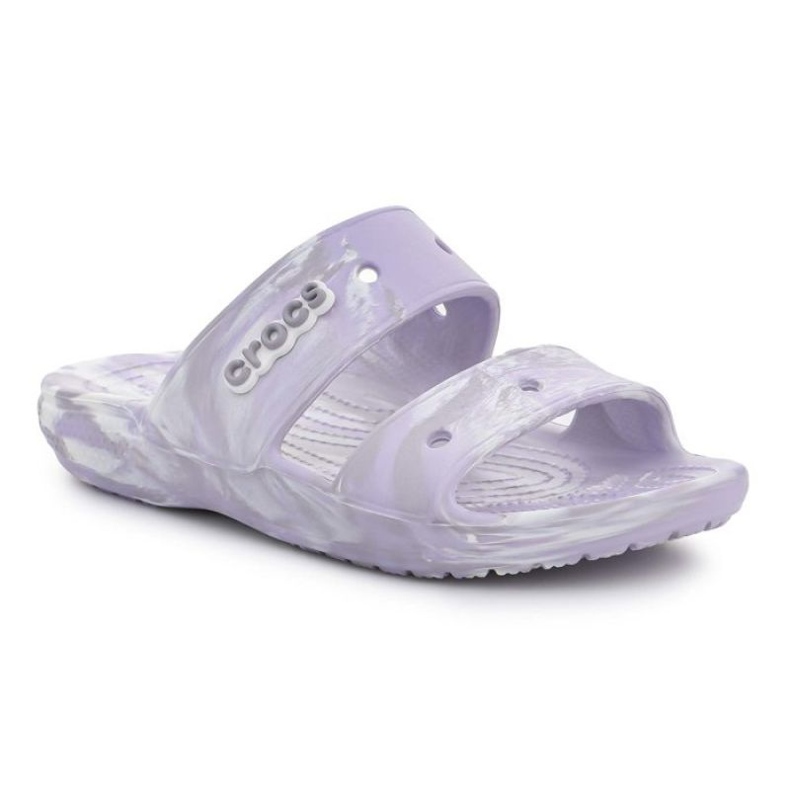 Crocs Classic Marbled Sandal 207701-5PT tongs blanche