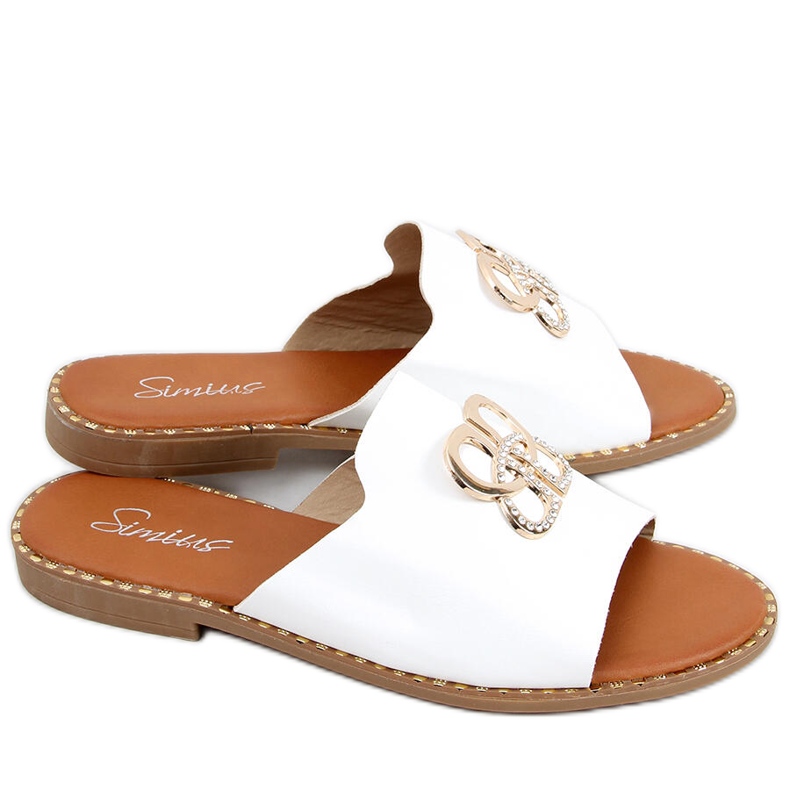 Chaussons femme Inday Blanc blanche Chaussons femme Inday Blanc blanche