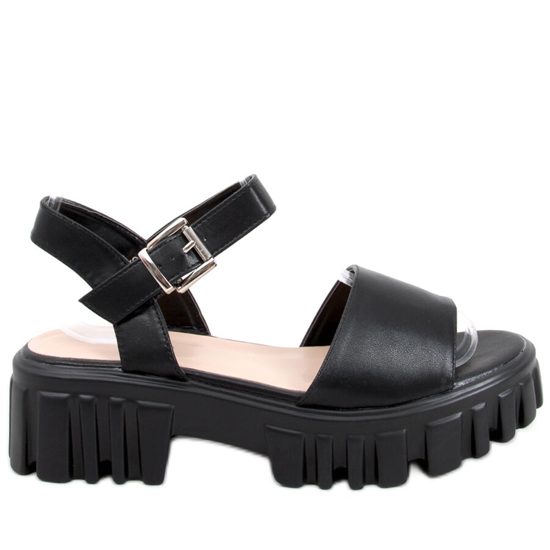 Dianne Sandales noires à semelles hautes le noir