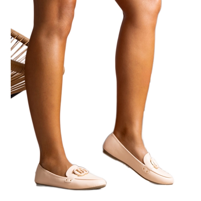 Mocassins Eleena beiges pour femme