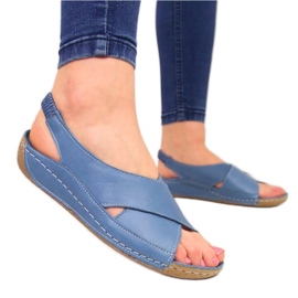 Sandales en cuir T.Sokolski W SCA109B bleu