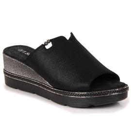 T.Sokolski W SCA167A chaussons compensés noirs