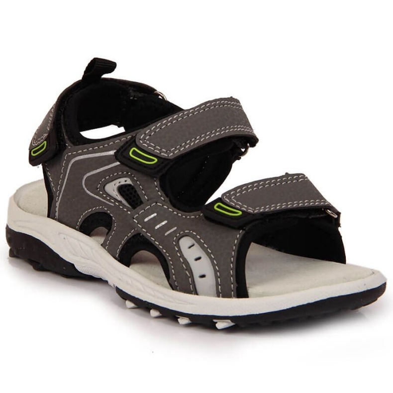 Sandales velcro Amyerican Club Jr. AM893B gris