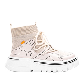 Baskets montantes Toler beiges