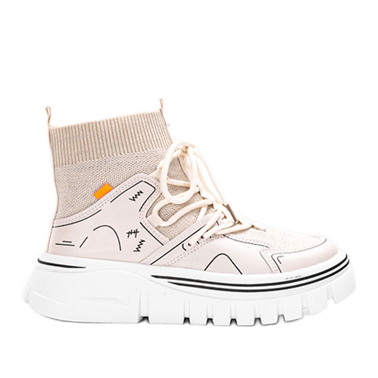 Baskets montantes Toler beiges