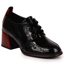 Chaussures en cuir sur le bloc Filippo W PAW350 noir le noir