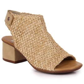Sandales fermées Rieker M RKR538 beige multicolore