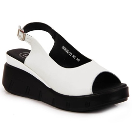 Sandales en cuir sur le coin Filippo W PAW360A blanc