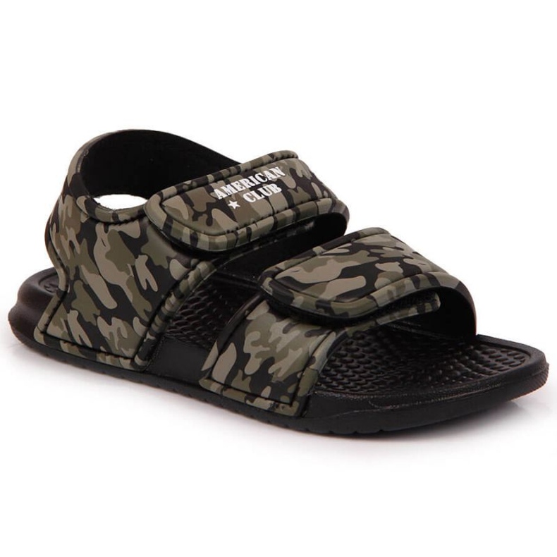 Sandales en mousse velcro American Club Jr AM881A camo vert