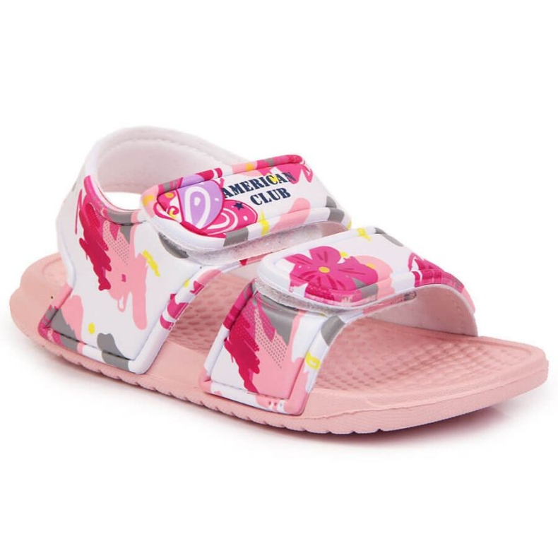 Sandales mousse velcro American Club Jr AM882A rose Sandales mousse velcro American Club Jr AM882A rose
