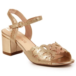 Sandales sur le poteau de Sergio Leone W SK371 or doré