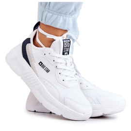 Baskets à la mode Chaussures de sport Big Star JJ274596 Blanc blanche