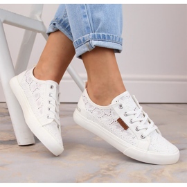Baskets en dentelle blanche Big Star W274925