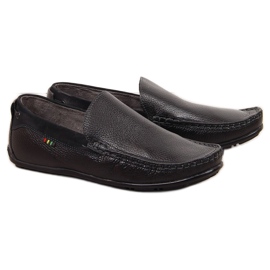 Mocassins homme Gregor en cuir noir