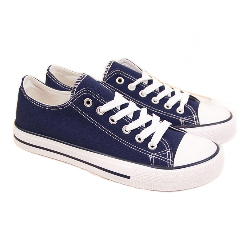 Baskets basses bleu marine Atletico