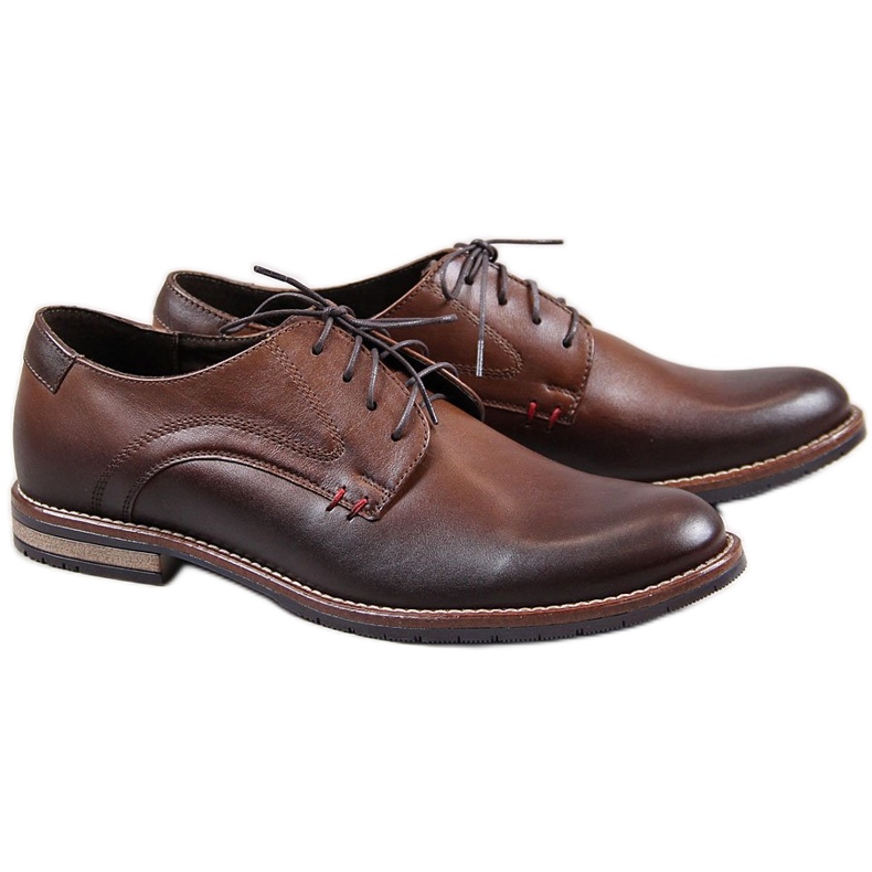 Chaussures homme Gregor 1836 en cuir marron brun