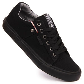 Baskets basses en textile noir Big Star AA274513