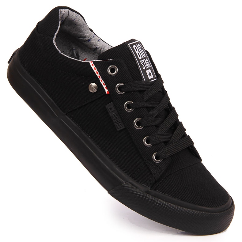 Baskets basses en textile noir Big Star AA274513