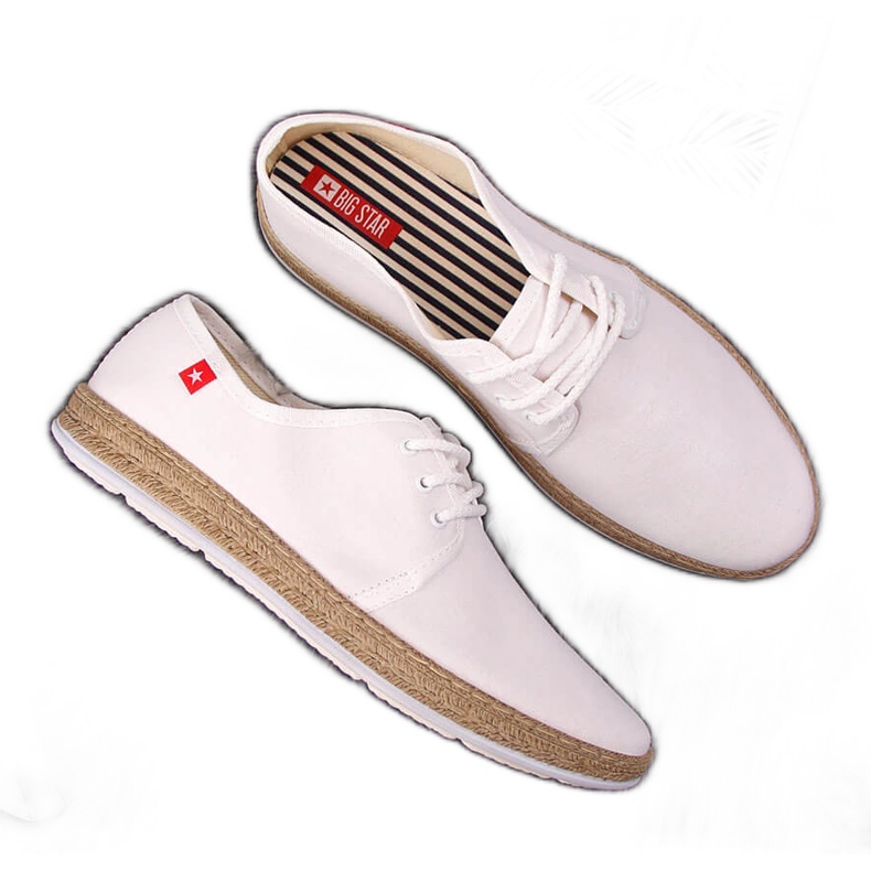 Baskets espadrilles blanches femme Big Star FF276043