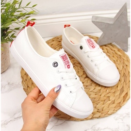 Low-top éco-cuir blanc Big Star GG274005 Low-top éco-cuir blanc Big Star GG274005