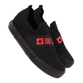 Baskets noires à enfiler pour femmes Big Star FF274221 noires