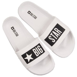 Chaussons de piscine homme blancs Big Star DD174700