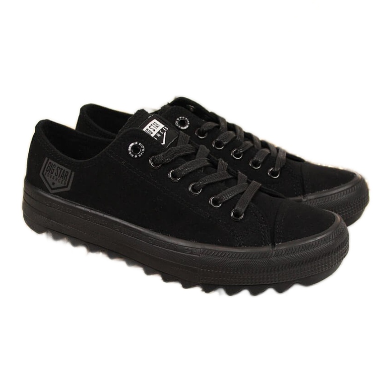 Baskets basses en textile noir Big Star FF274248