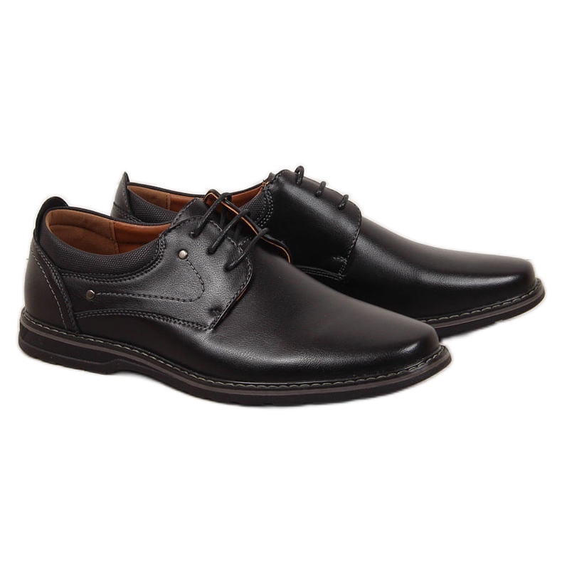 News Chaussures habillées noires pour hommes le noir