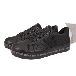 Noir Baskets basses noires Big Star II274070 pour femmes le noir