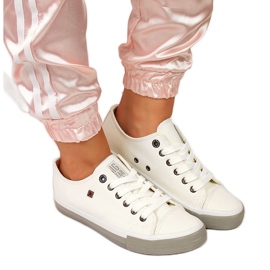 Baskets basses en cuir écologique blanc Big Star II274230 blanche Baskets basses en cuir écologique blanc Big Star II274230 blanche