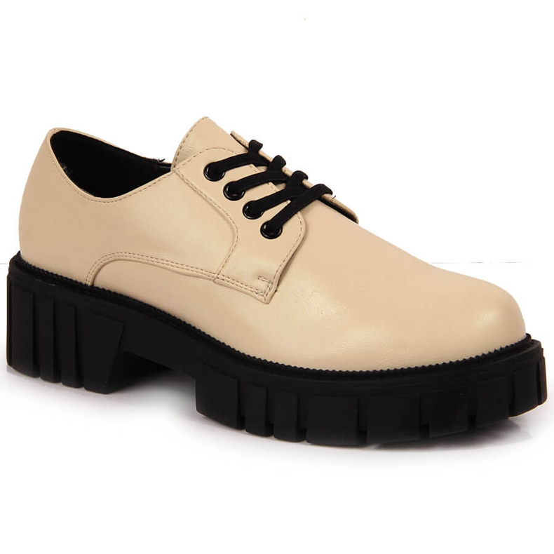 Chaussures femme sur la plateforme beige Laura La.Fi
