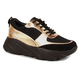 Chaussures de sport pour femmes sur la plateforme Potocki le noir d'or