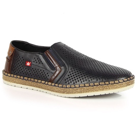 Chaussures homme bleu marine ajourées Rieker B5297-14 Chaussures homme bleu marine ajourées Rieker B5297-14