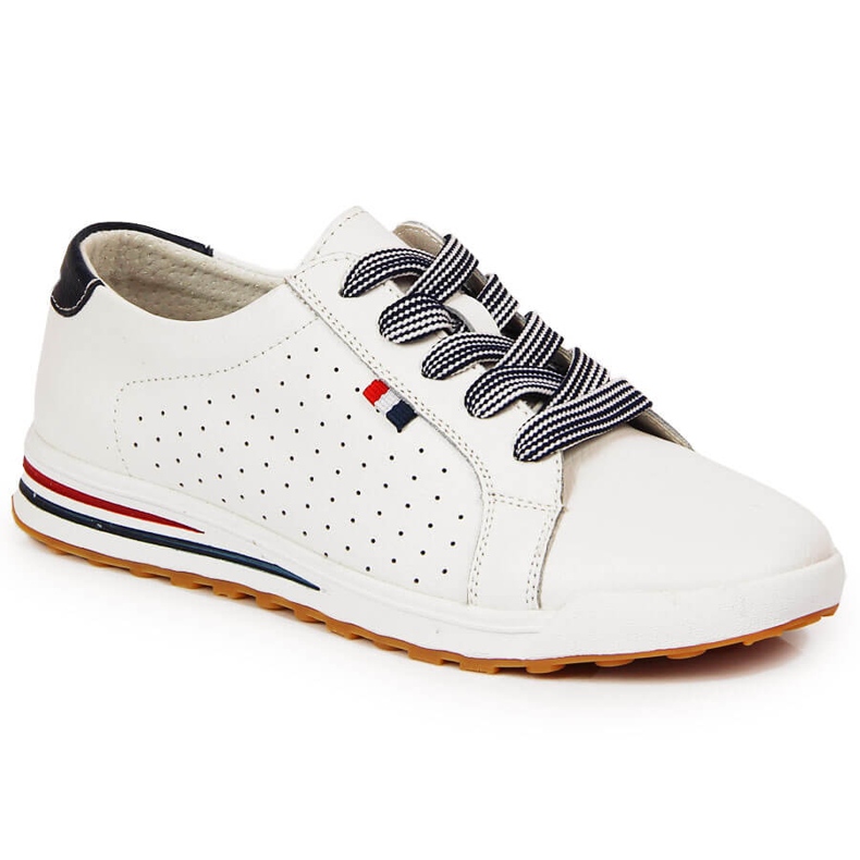 Baskets blanches en cuir pour femme Filippo
