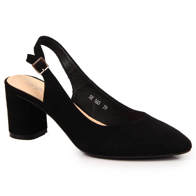 Escarpins pour femmes sur le poteau noir de Sergio Leone le noir