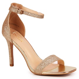 Sandales à talons Vinceza dorées