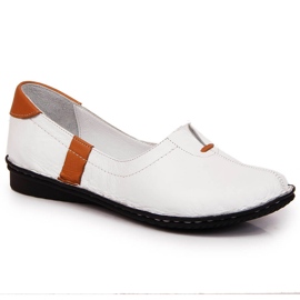 Chaussures femme confortables en cuir blanc Artiker blanche