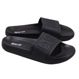 Chaussons de plage en caoutchouc pour enfants noir Big Star DD374157