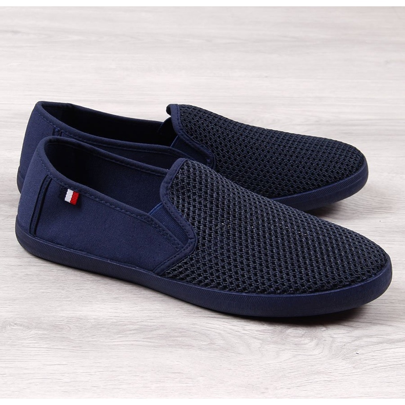 Baskets homme bleu marine ajourées Atletico