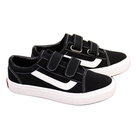 Baskets enfant Atletico noires à scratch noir le noir Baskets enfant Atletico noires à scratch noir le noir