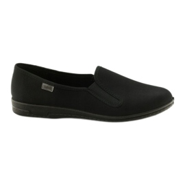 Pantoufles à enfiler noires Befado 001M060 le noir