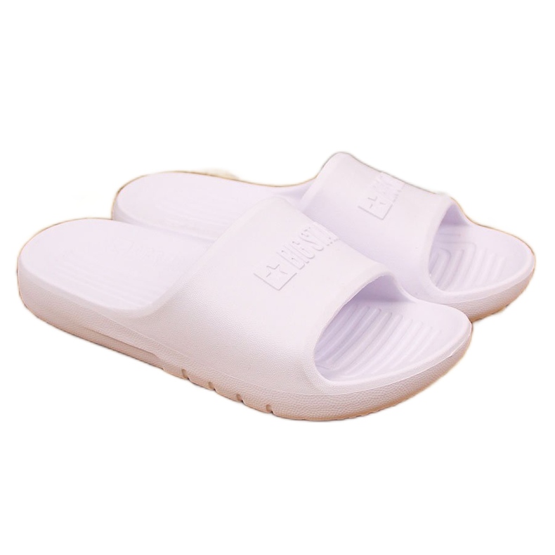 Chaussons enfant en mousse blanche Big Star GG374811 Chaussons enfant en mousse blanche Big Star GG374811