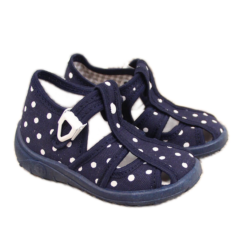 Chaussons fille, sandales Nazo bleu marine