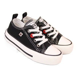 Baskets enfant basses noires Big Star HH374090 blanc