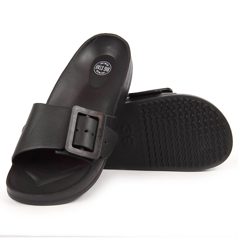 Chaussons de plage mousse noir femme Big Star FF274A389 le noir Chaussons de plage mousse noir femme Big Star FF274A389 le noir