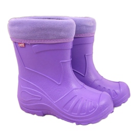 Après-ski fille avec chaussette Befado violette
