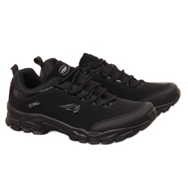 Chaussures de trekking imperméables pour hommes American Club noires le noir