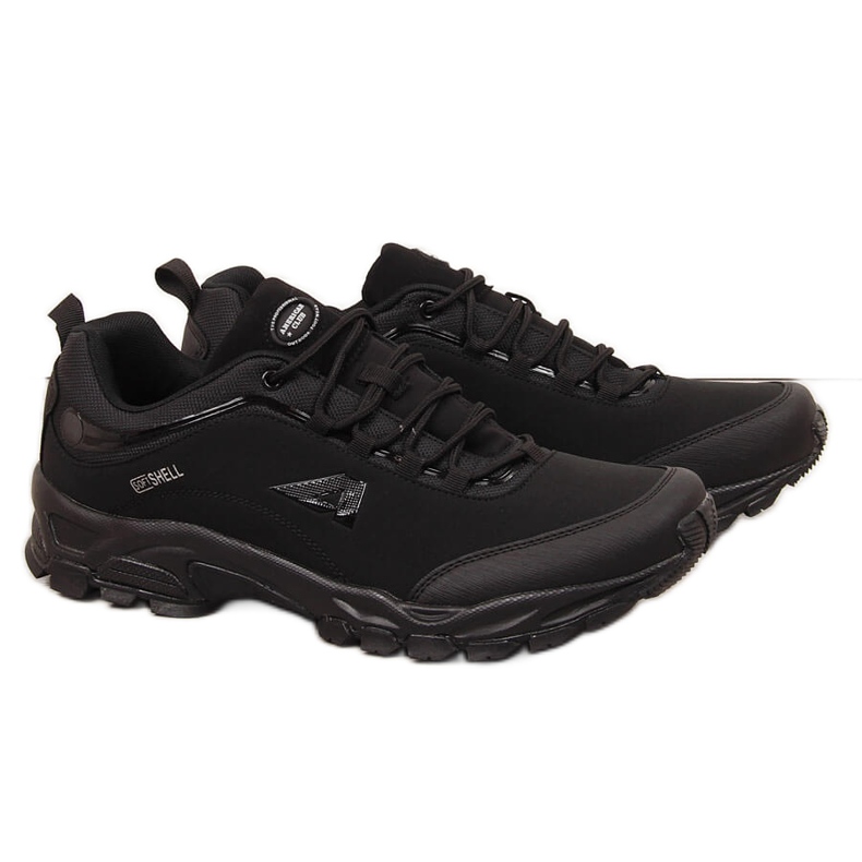 Chaussures de trekking imperméables pour hommes American Club noires le noir Chaussures de trekking imperméables pour hommes American Club noires le noir