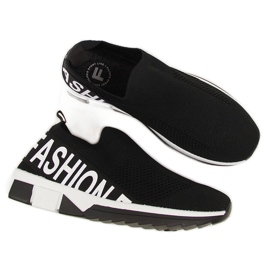 Chaussettes de sport femme à enfiler chaussures Filippo noires