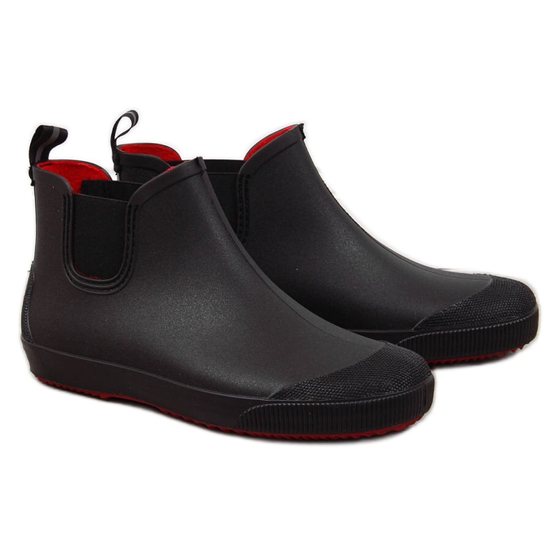 Nordmann Bottines Jodhpur imperméables galoches noires homme le noir